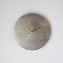 【受注製作】壁掛け時計−タイプ1/ステンレス　minimal clock <DISK-type1> / stainlesの画像