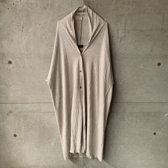 Linen Long Robe Cardigan  NATURALの画像