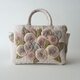 rose applique standard bag [beige]の画像
